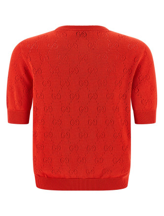 Openwork GG sweater #