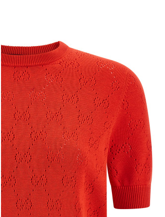 Openwork GG sweater #