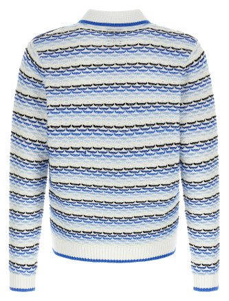 'Tuck Stitch Long Sleeve' polo shirt #