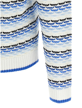 'Tuck Stitch Long Sleeve' polo shirt #