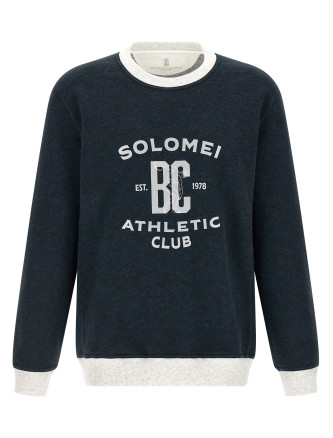 Cotton and linen sweatshirt