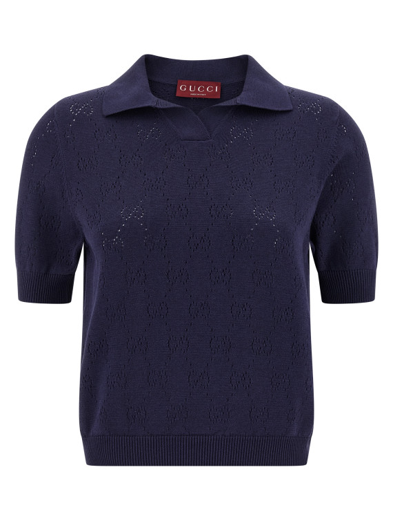 Openwork GG polo shirt #1