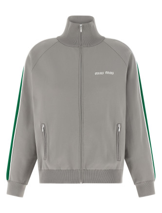 Logo embroidery sweatshirt