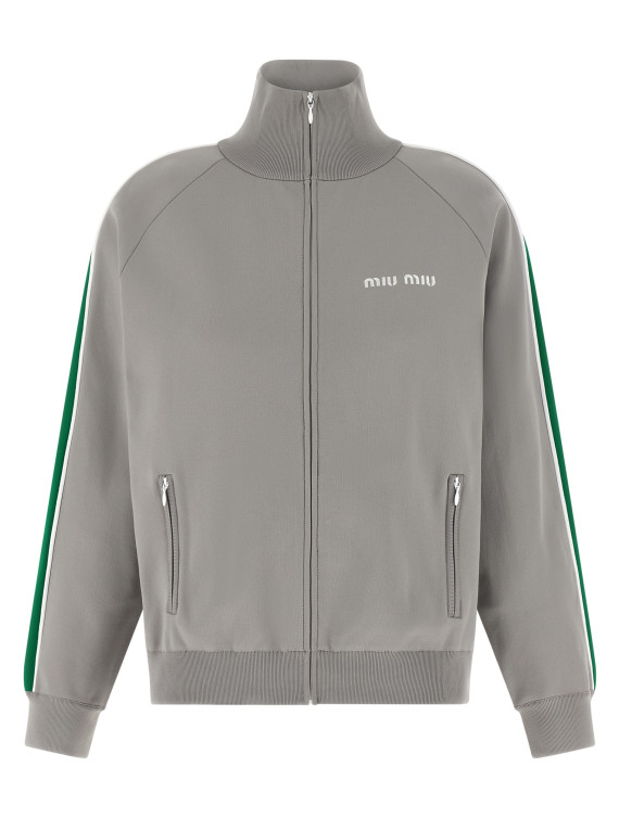 Logo embroidery sweatshirt #1