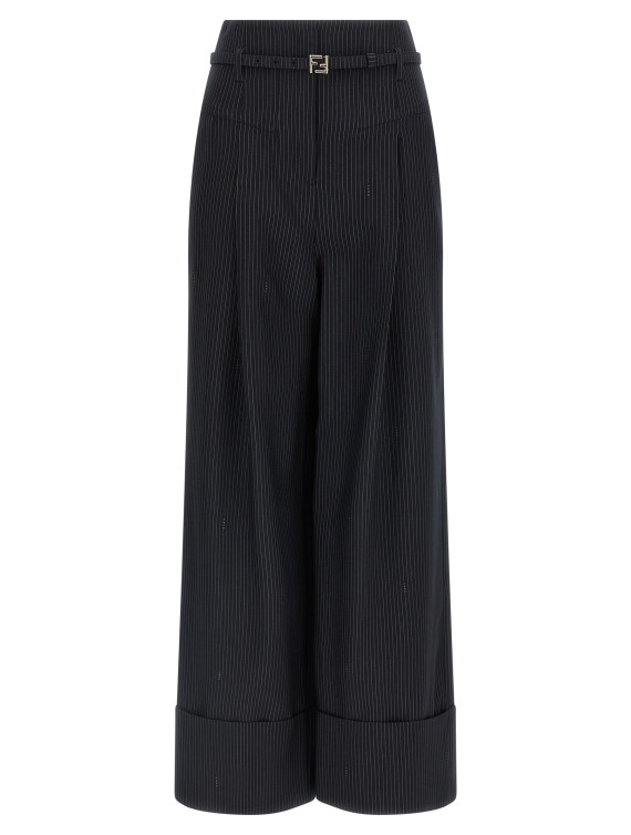 Pinstripe wool pants #1