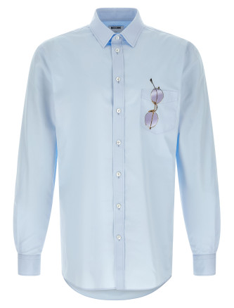 Trompe-l'œil print shirt