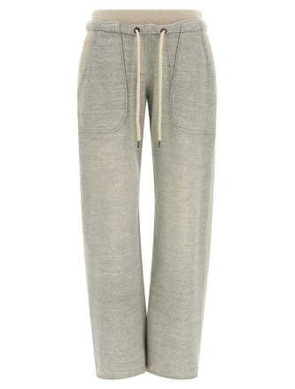 Ribbed insert joggers