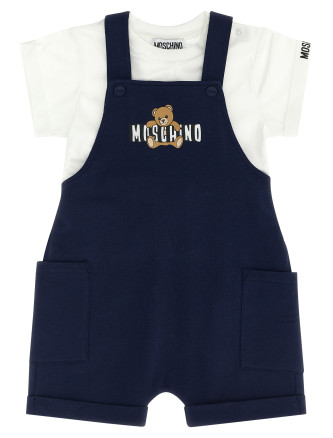 'Moschino Teddy Bear' t-shirt + dungarees set