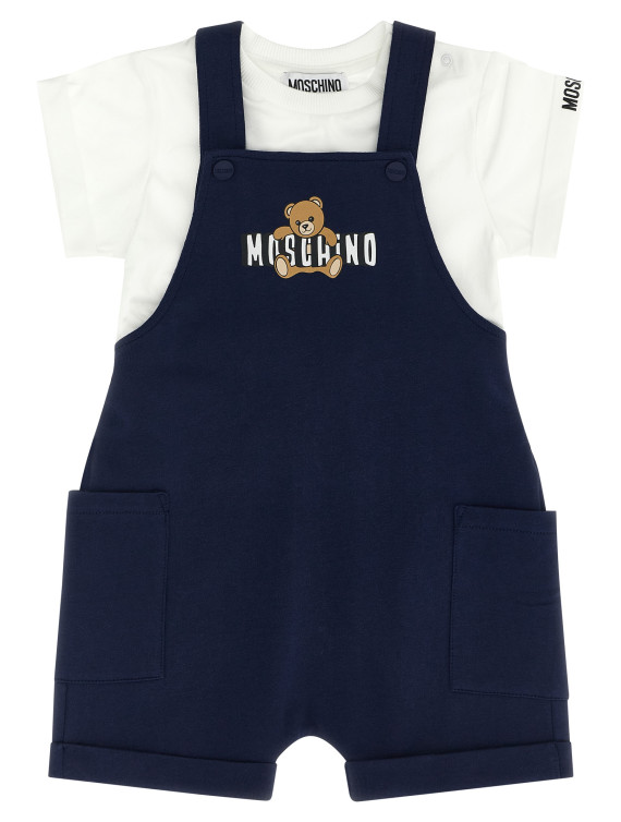 'Moschino Teddy Bear' t-shirt + dungarees set #1