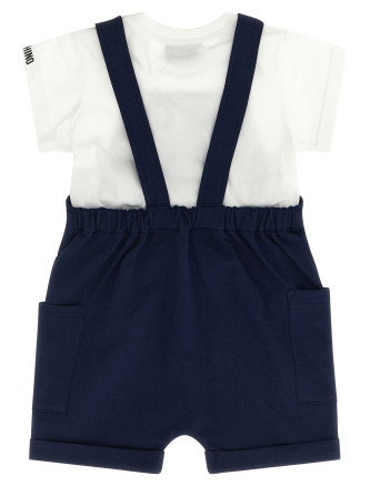 'Moschino Teddy Bear' t-shirt + dungarees set #