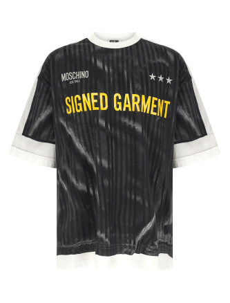 Trompe-l'œil print T-shirt