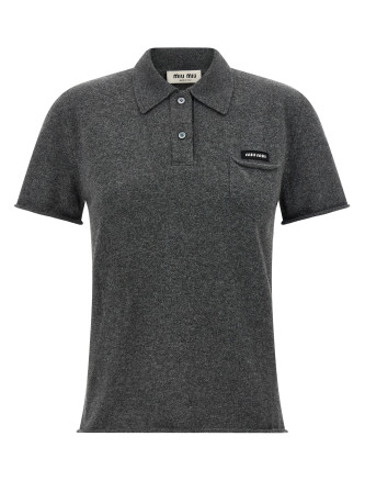 Cashmere polo shirt