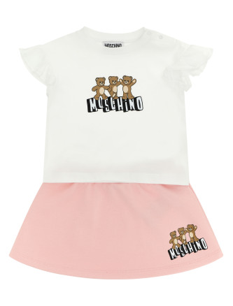 'Moschino Teddy Bear' t-shirt + skirt set