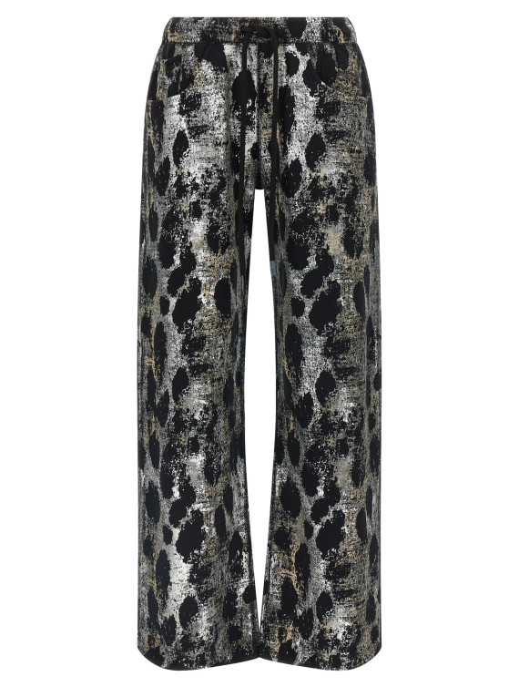 Брюки R13 Metallized print joggers (R13WK329001CESILVERLEOPARDONBLACK) #1