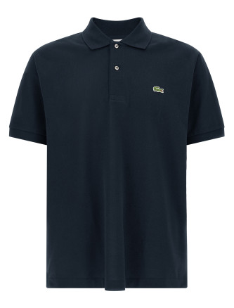 Logo patch polo shirt