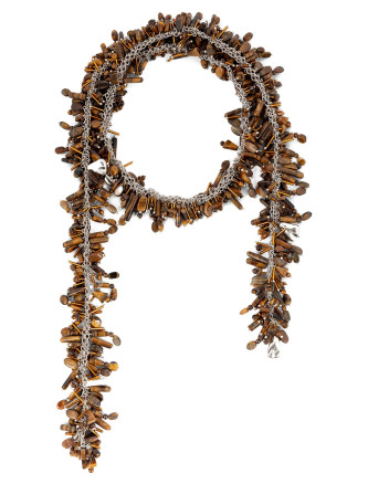 'Embroidered Scarf' necklace