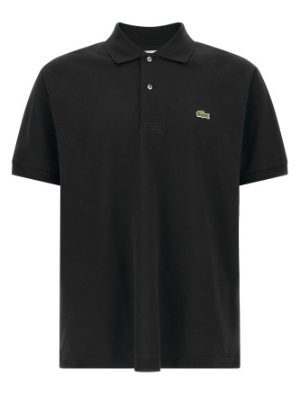 Logo patch polo shirt