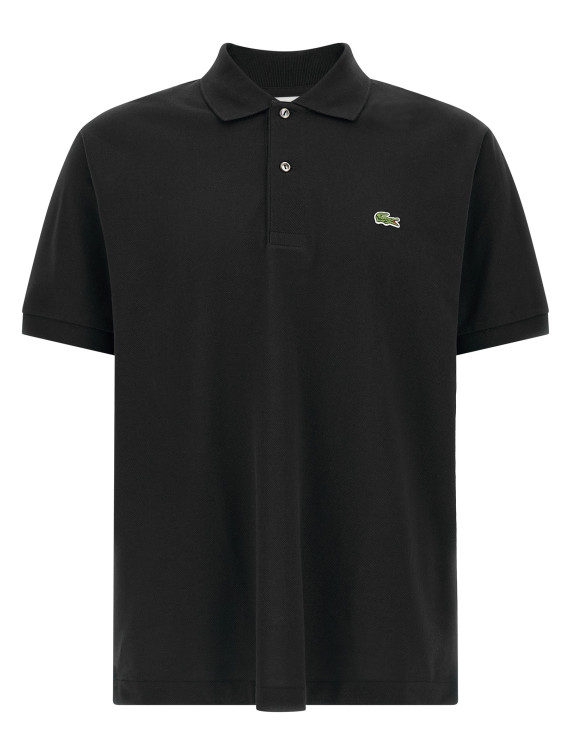 Logo patch polo shirt #1