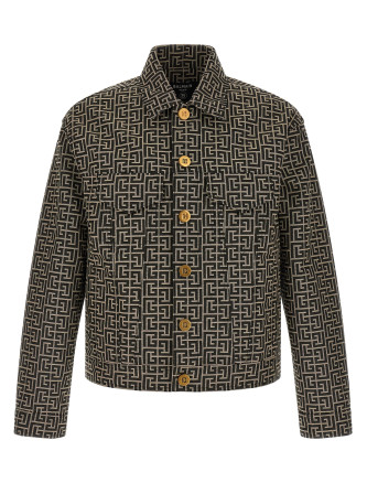 Jacquard monogram jacket