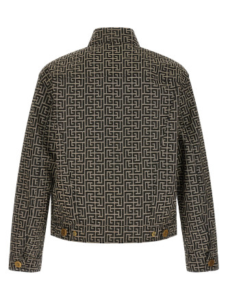 Jacquard monogram jacket #