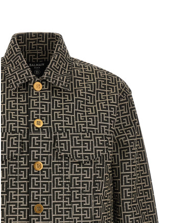 Jacquard monogram jacket #
