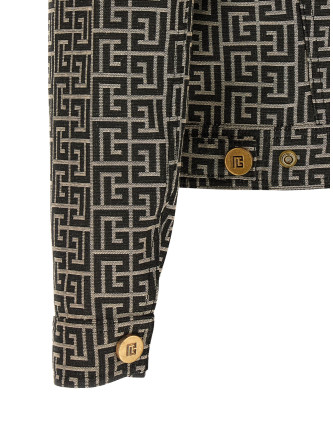 Jacquard monogram jacket #