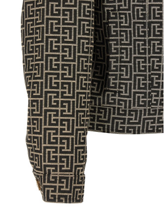 Jacquard monogram jacket #