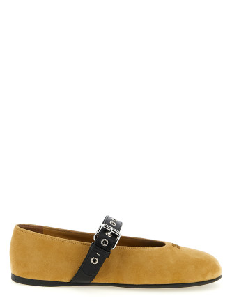 Buckle ballet flats