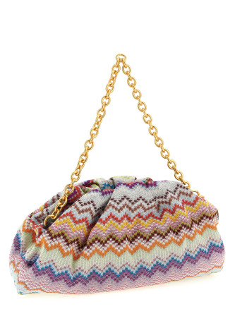 'zig zag lurex' shoulder bag #