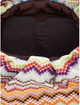 'zig zag lurex' shoulder bag #