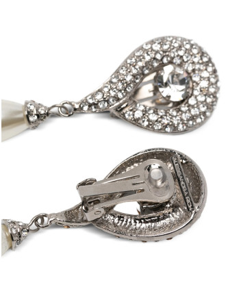 Pendant pearl earrings #