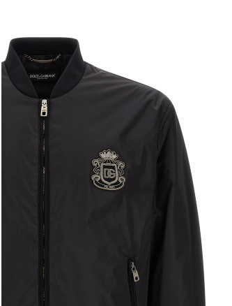 'DG' patch bomber jacket #