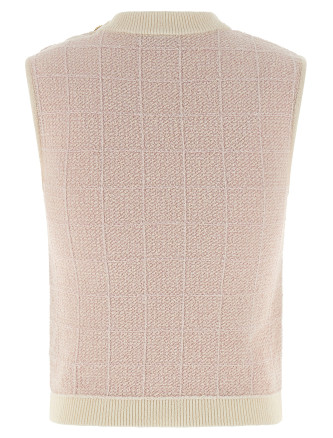 'Testa di leone' tweed vest #