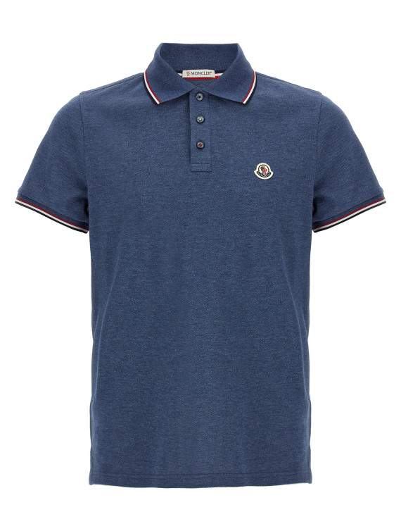 Tricolor detail polo shirt #1