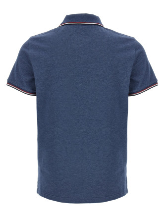 Tricolor detail polo shirt #