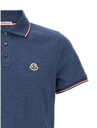 Tricolor detail polo shirt #