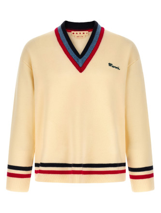 Logo embroidery sweater