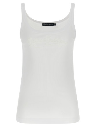 Logo embroidery tank top