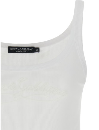 Logo embroidery tank top #