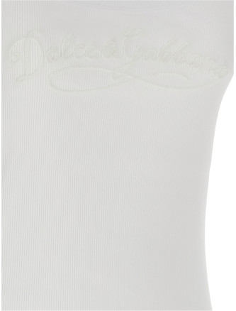 Logo embroidery tank top #