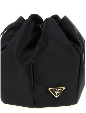 Satin mini bucket bag (1BE103VOOOAC4F0002) #