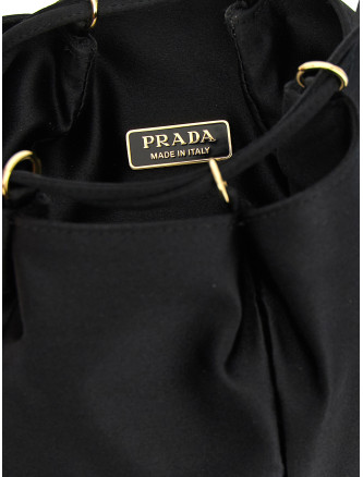 Satin mini bucket bag (1BE103VOOOAC4F0002) #