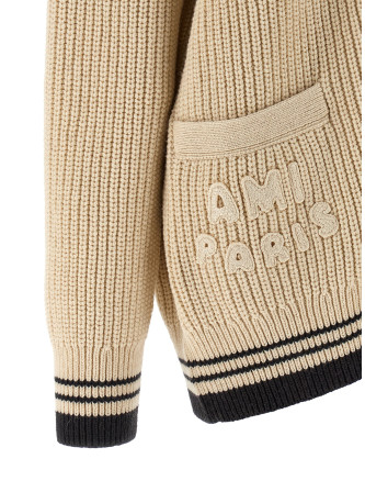 Свитер, кардиган AMI PARIS 'College' (UKC383KN0161136) #