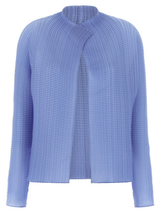 'Wooly Pleats-66' cardigan