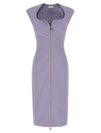 Heart-shaped neckline dress