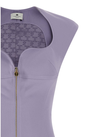 Heart-shaped neckline dress #