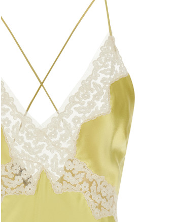 Satin and lace top #