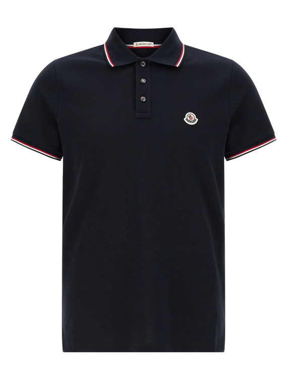 Tricolor detail polo shirt #1