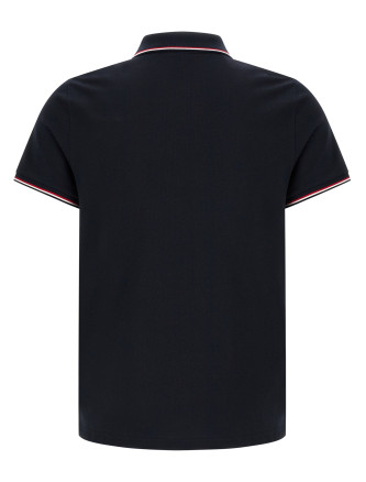 Tricolor detail polo shirt #