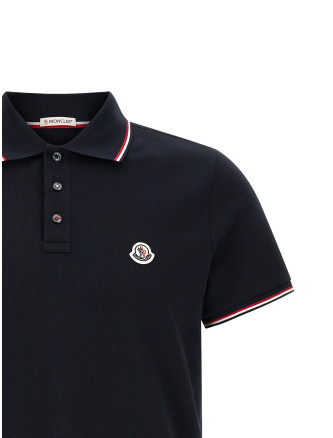 Tricolor detail polo shirt #